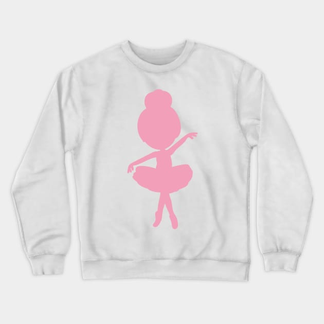 Ballerina Silhouette, Ballet Dancer, Ballet Girl Crewneck Sweatshirt by Jelena Dunčević